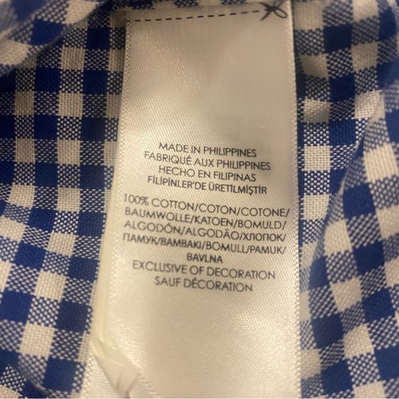 Ralph Lauren Shirt Men’s XLT Blue White Check Button Down Logo Classic Preppy - Picture 6 of 10